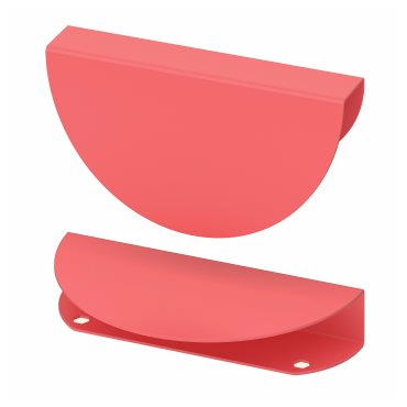 BEGRIPA, handle set of 2/half-round, 130 mm, 205.725.93