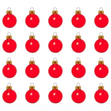VINTERFINT, tree ornament/bauble/20 pack, 3.5 cm, 205.806.06