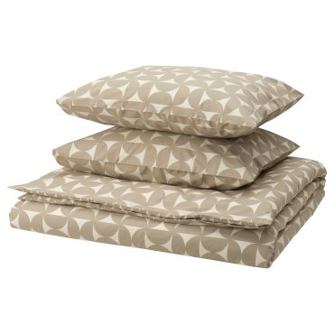 ÄNGSNEJLIKA, duvet cover and 2 pillowcases, 240x220/50x60 cm, 205.853.12