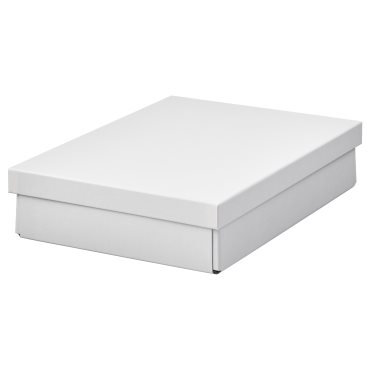 FJÄDERHARV, storage box with lid, 25x35x8 cm, 205.968.91