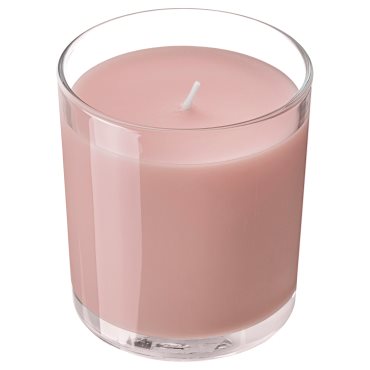 LOTSFÅGEL, scented candle in glass/Red berries, 40 hr, 206.083.80