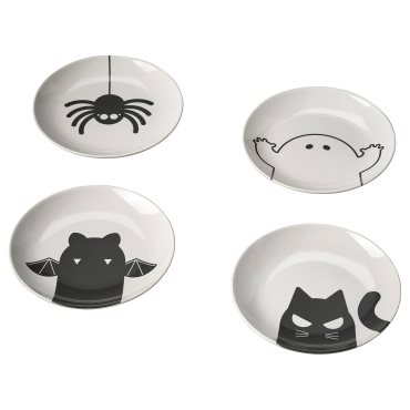 KUSTFYR 2026, side plate 4 pack, 20 cm, 206.313.52