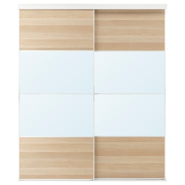 SKYTTA/MEH/AULI, sliding door combination, 202x240 cm, 294.240.46