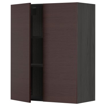 METOD, wall cabinet with shelves/2 doors, 80x100 cm, 294.684.03