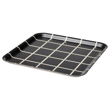 RODKNOT, tray/check pattern, 33x33 cm, 305.646.96