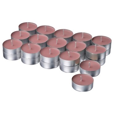 LOTSFÅGEL, scented tealight 30 pack/Red berries, 3.5 hr, 306.087.04