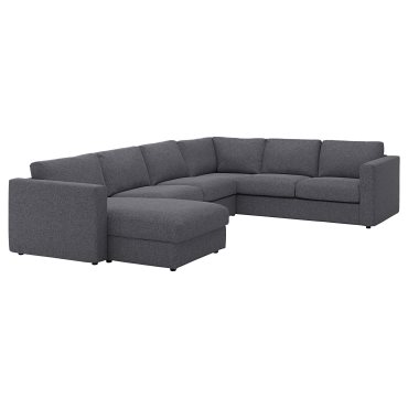 VIMLE, corner sofa, 5-seat with chaise longue, 393.995.84