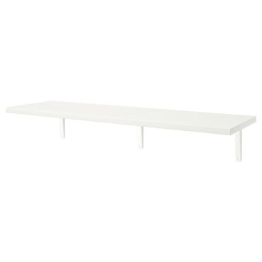 BERGSHULT/TOMTHULT, shelf with bracket, 120x30 cm, 394.183.18