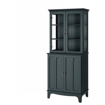 LOMMARP, cabinet with glass doors, 403.837.37