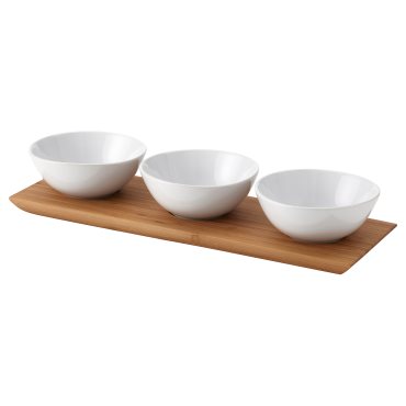 TYNGDLOS, tray with 3 bowls, 404.841.09