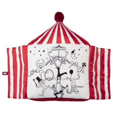 BUSENKEL, cushion/circus tent shape, 48x37 cm, 405.231.82