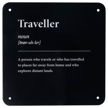 KÄNGSLEBODA, διακόσμηση τοίχου/ταξιδιώτης, 20x20 cm, 405.248.84