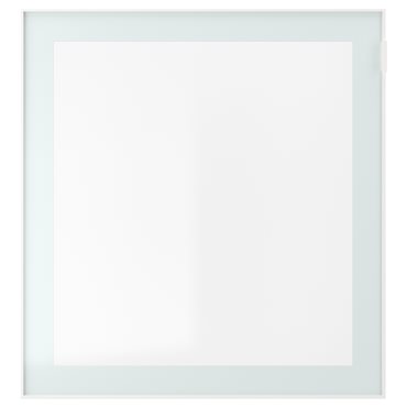 GLASSVIK, glass door/clear, 60x64 cm, 405.409.02