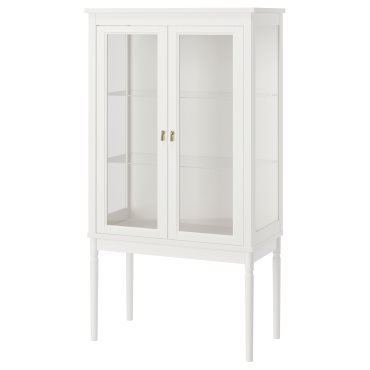 FÄRJKARL, glass-door cabinet, 87x45x161 cm, 405.976.44