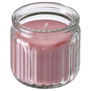 HÖKGÖK, scented candle in glass/red berries , 12 hr, 406.087.32
