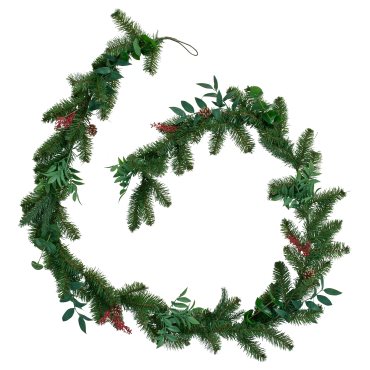 VINTERFINT, artificial garland in/outdoor/pine cone, 3 m, 406.365.94
