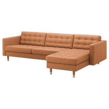 LANDSKRONA, καναπές 4 θέσεων με σεζλόνγκ, 492.703.59