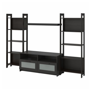 LAIVA/BRIMNES, TV storage combination, 244x41x165 cm, 493.986.21