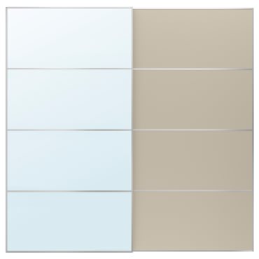 AULI/MEHAMN, pair of sliding doors, 200x201 cm, 494.368.59