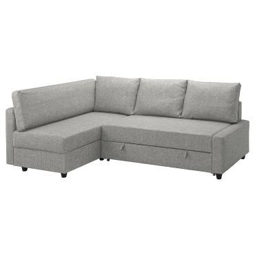 FRIHETEN/KLAGSHAMN, corner sofa-bed with storage, 495.202.35