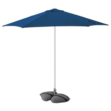 HÖGÖN/IGGÖN, parasol with base, 270 cm, 495.762.08