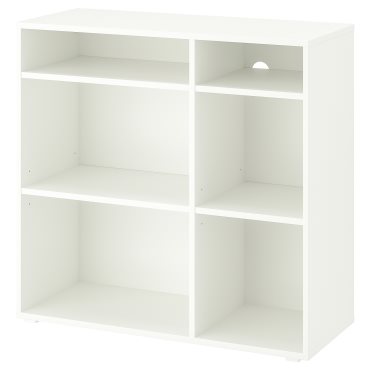 VIHALS, shelving unit with 4 shelves, 95x37x90 cm, 504.832.89