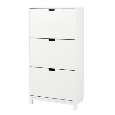 STÄLL, shoe cabinet with 3 compartments, 79x29x148 cm, 505.302.62