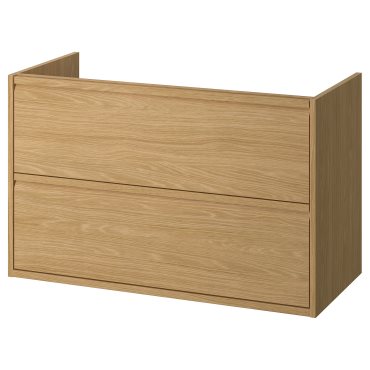ANGSJON, βάση νιπτήρα με συρτάρια, 100x48x63 cm, 505.350.90