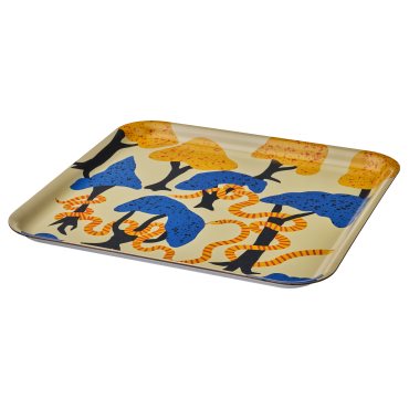 PALPFJÄRIL, tray patterned, 33x33 cm, 505.535.69