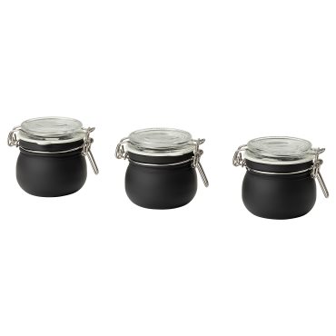 KORKEN, jar with lid/3 piece, 13 cl, 505.798.90