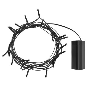 GETKÅL, lighting chain with built in LED light source/adjustable colour/battery-operated/outdoor, 4.5 m, 506.028.76