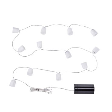 KUSTFYR 2026, lighting chain with built-in LED light source and 12 lights/battery-operated indoor/ghost, 506.325.57