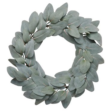 SMYCKA, artificial wreath in/outdoor/eucalyptus, 45 cm, 506.373.38