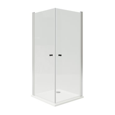 OPPEJEN/FOTINGEN, shower enclosure with 2 doors/tray, 90x90x205 cm, 593.262.52