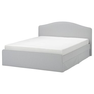 RAMNEFJALL, κρεβάτι με επένδυση, 160x200 cm, 595.527.54