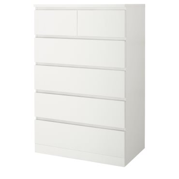 MALM, chest of 6 drawers, 604.036.02