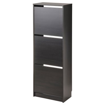 BISSA, shoe cabinet with 3 compartments, 49x28x135 cm, 605.302.09