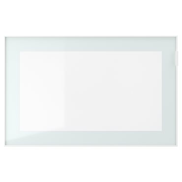 GLASSVIK, glass door/clear, 60x38 cm, 605.408.97