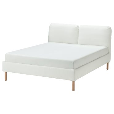 SAGESUND, upholstered bed frame, 140x200 cm, 605.593.68