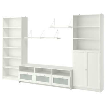 BILLY/BRIMNES, TV storage combination, 340x41x202 cm, 693.986.20