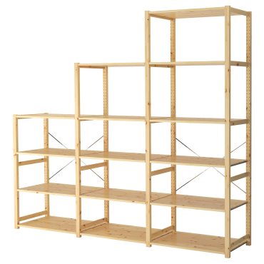 IVAR, 3 sections/shelves, 259x50x226 cm, 694.070.64