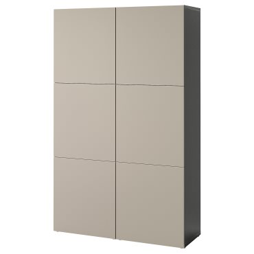 BESTÅ, σύνθεση αποθήκευσης με πόρτες, 120x42x193 cm, 694.216.73