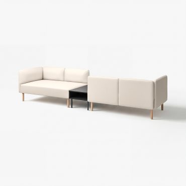 LILLEHEM, 4-seat modular sofa with side table, 695.697.54