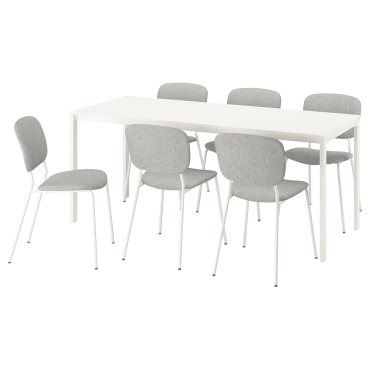 VIHALS, τραπέζι και 6 καρέκλες, 180x74 cm, 695.899.45