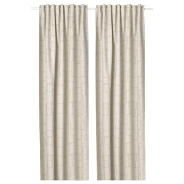 LÖNNSTÄVMAL, block-out curtains 1 pair, 145x300 cm, 705.563.74
