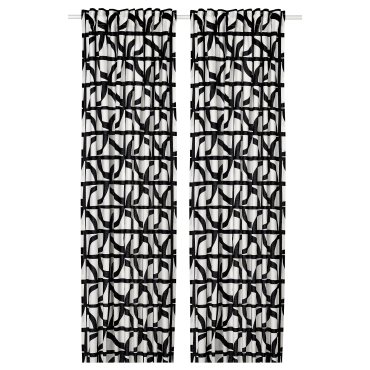 VINTEROXBÄR, curtains 1 pair, 145x300 cm, 705.597.73