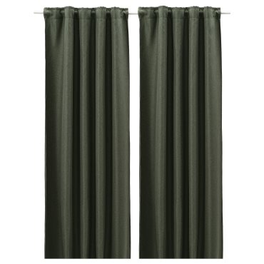 ANNAKAJSA, room darkening curtains 145x300 cm, 1 pair, 705.860.74