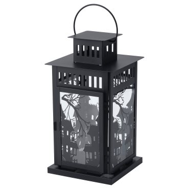 KUSTFYR, lantern for pillar candle, in/out, 44 cm, 705.997.12