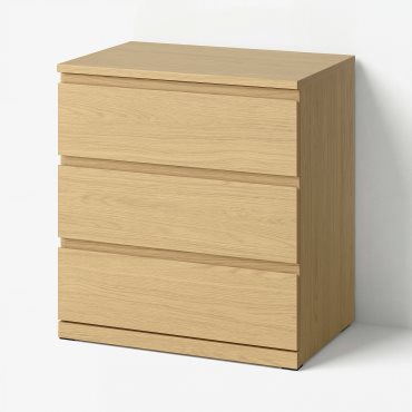 STORKLINTA, chest of 3 drawers, 70x50x75 cm, 706.275.31