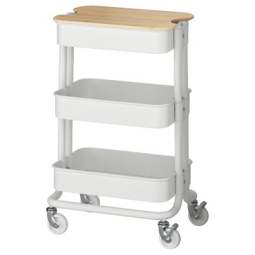 RÅSKOG/NORRÅVA, trolley with lid, 28x38x61 cm, 795.807.65